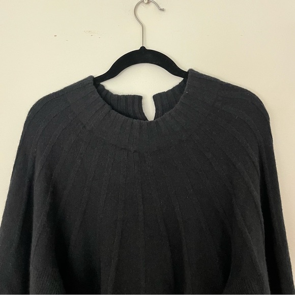 Anthropologie Liora Tie Back Sweater 3X Wool Plus Slouchy Pullover - Picture 6 of 12